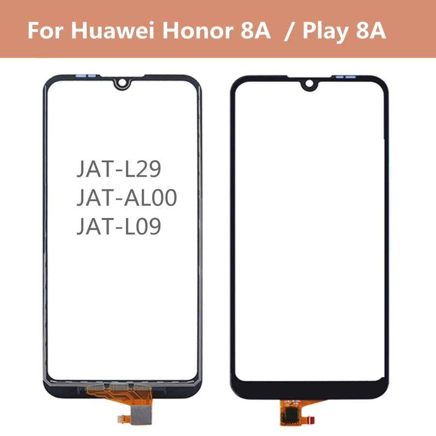 6.09&#39;&#39; For Huawei Honor 8A Honor8A JAT-AL00 Play 8A JAT-L29 L09 L41 LX1 Touch Screen Panel Sensor Glass Touchscreen