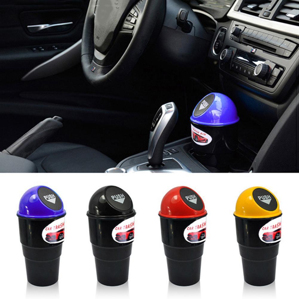 Mini Multi-functional Car Vehicles Trash Bin Rubbish Garbage Can Storage Box