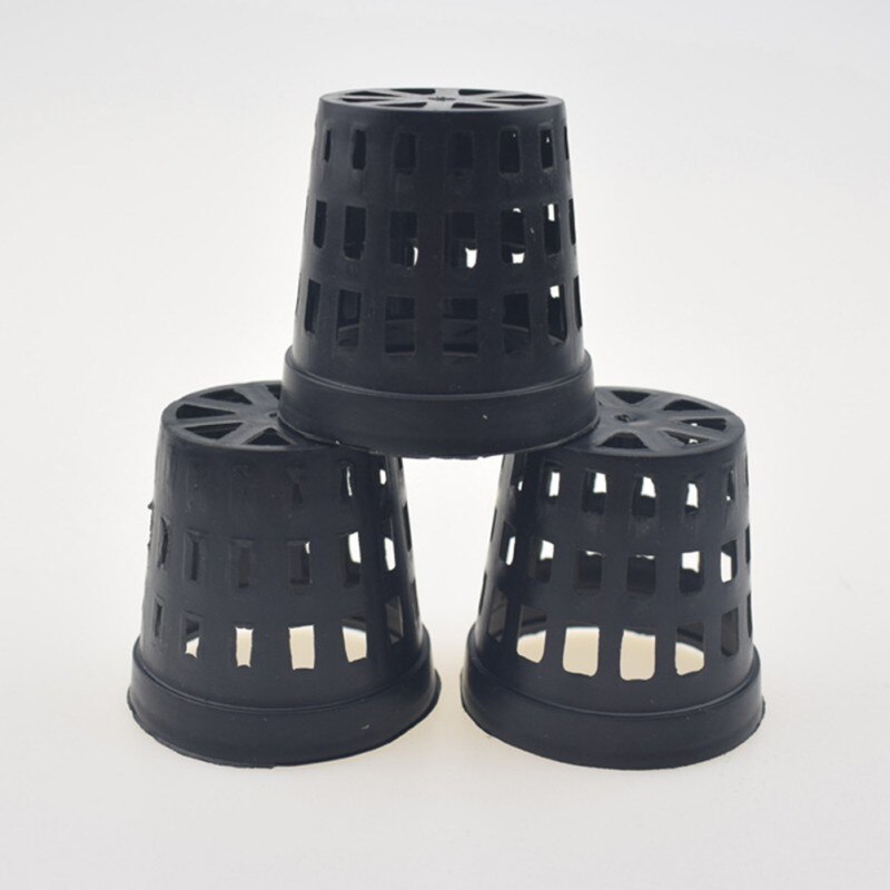 10Pcs Plant Grow Pots Tissue Culture Cup Mesh plastic Basket holder vegetable Planter Soilless greenhouse