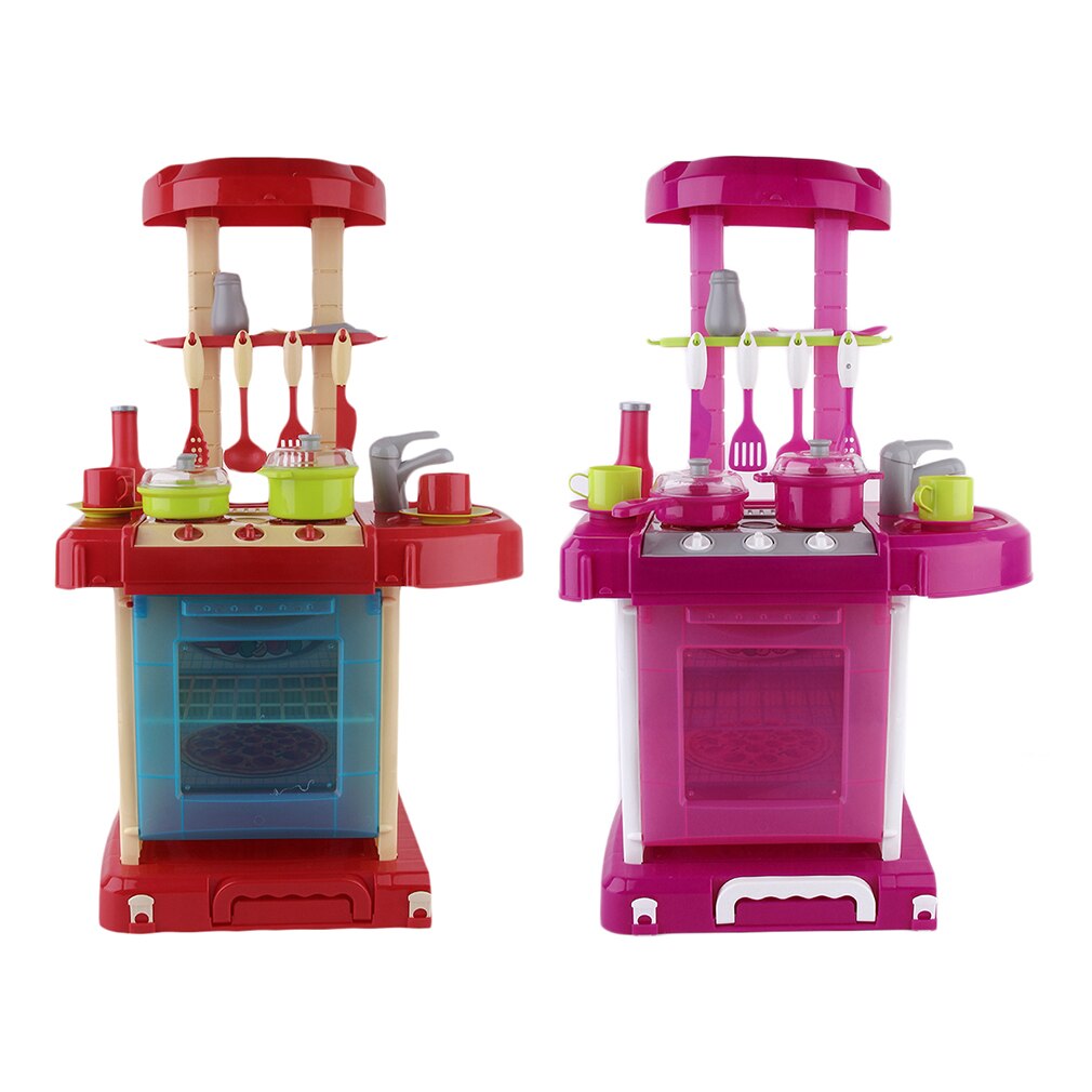 Multifunctionele Kinderen Spelen Speelgoed Meisje Baby Speelgoed Grote Keuken Koken Simulatie Tafel Model Gebruiksvoorwerpen Speelgoed