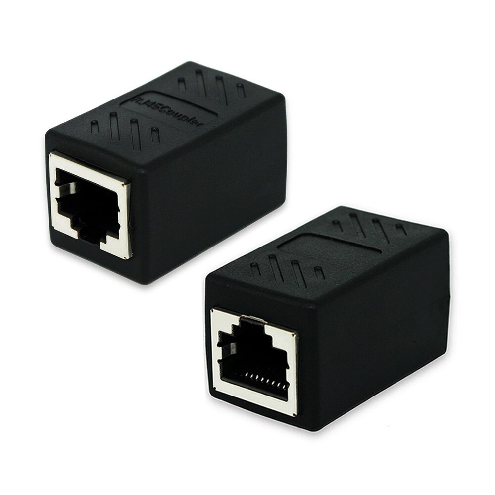 RJ45 Femmina A Femmina Porta di Rete LAN Ethernet divisore Connettore Testa di Trasferimento RJ45 Adattatore Accoppiatore gatto5 gatto6 Sockt