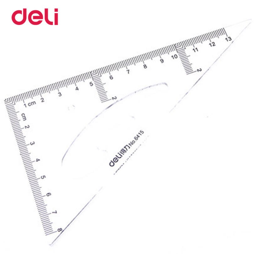 Deli Plastic Triangle Ruler Student Stationery Set... – Grandado