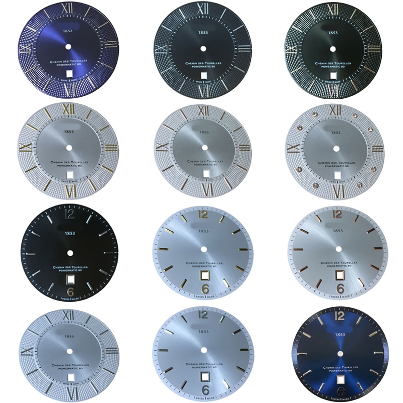 38mm cadran aiguilles boîtier pour T099407A montre texte T099408 montre accessoires pour ETA 2824-2 mouvement