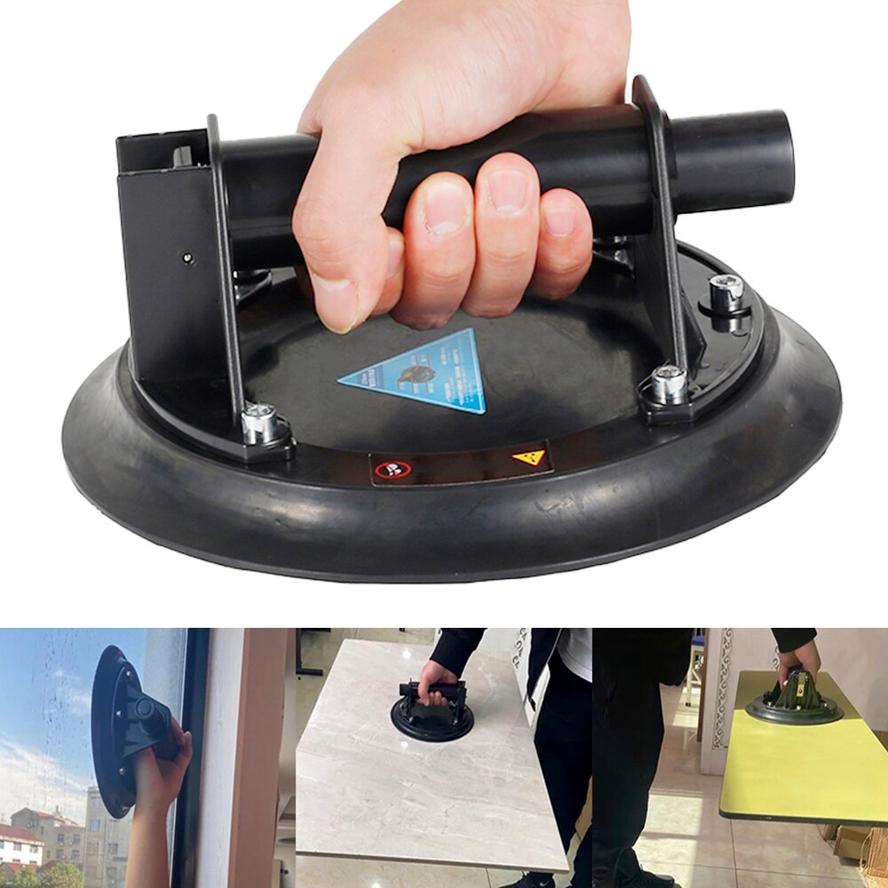Vacuum Suction Cup Lifter 220kg Load Capacity Heavy Duty Handheld Vacuum Glass Lifter For Granite Tile Glass Manual Lifting