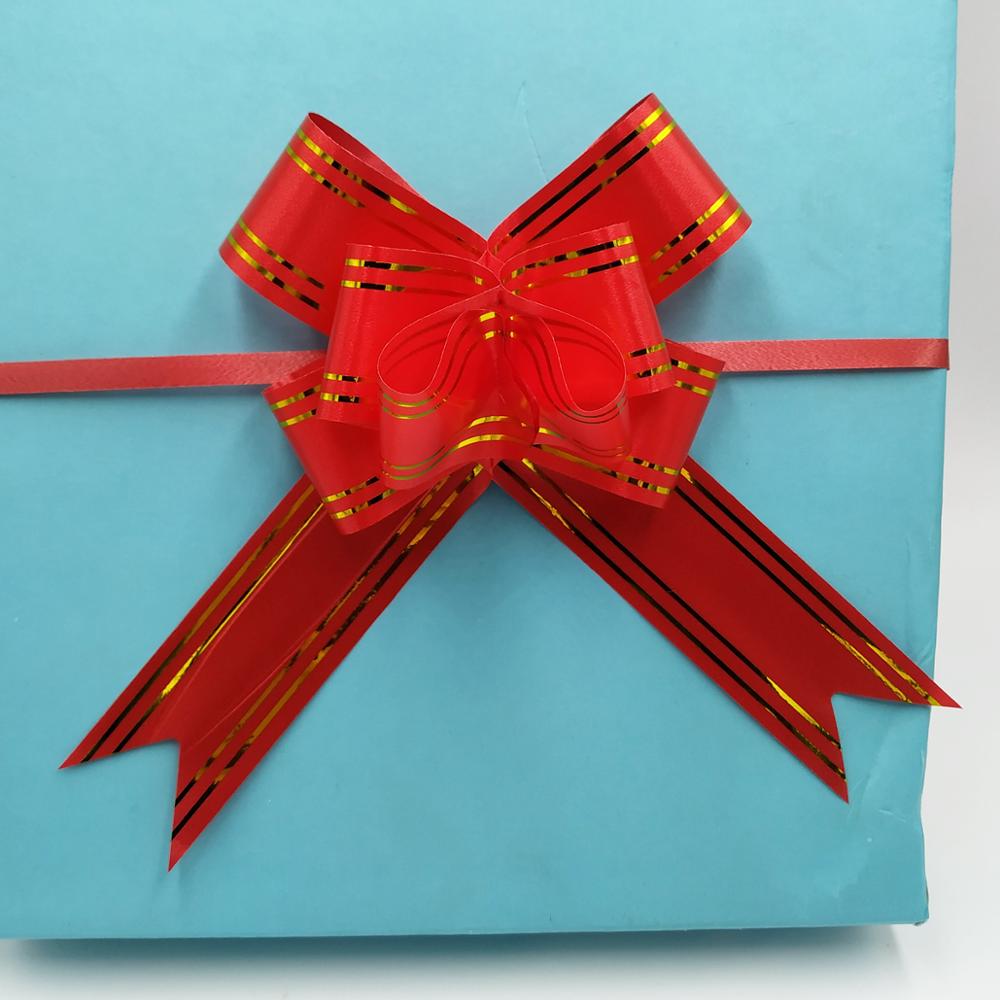 Wrap Pull Bow Confetti Bow Bow With Ribbon For Wedding Christmas Party Wrapping 4.5"Inch (20 Pcs)