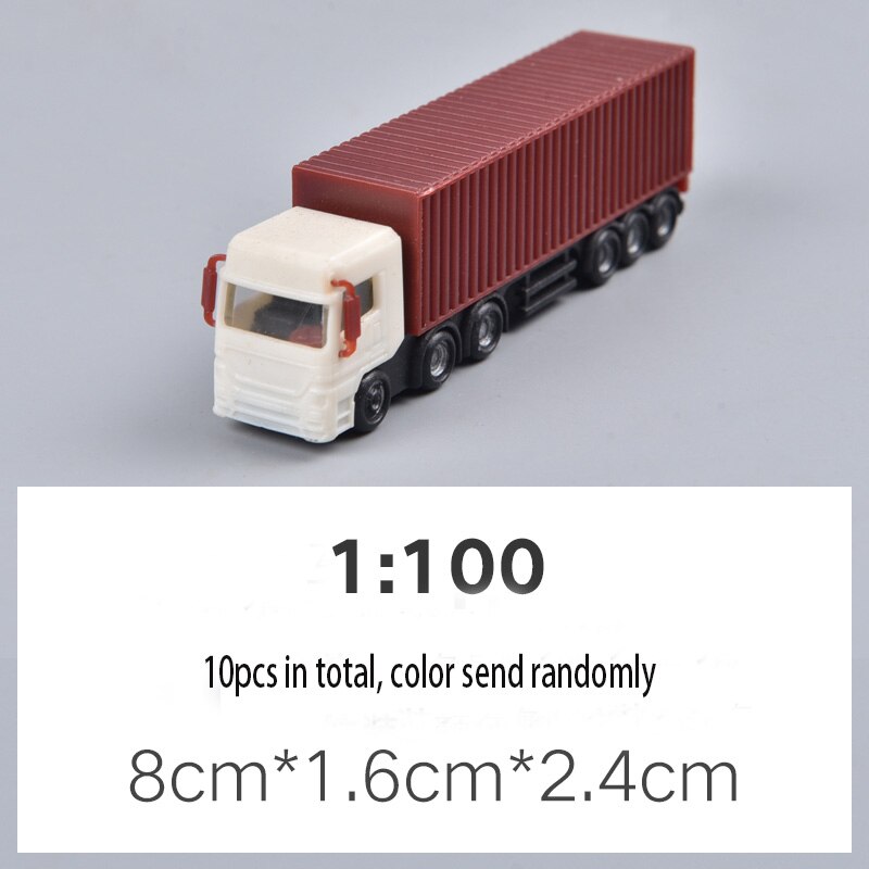 Nuovo 2 pc/10 pcs/50 pcs 1: 75 1:100 1:150 1:200 Modello in scala auto Camion Bus Building Treno modello di Layout treno ferroviario di modellazione: 10x truck 100 scale