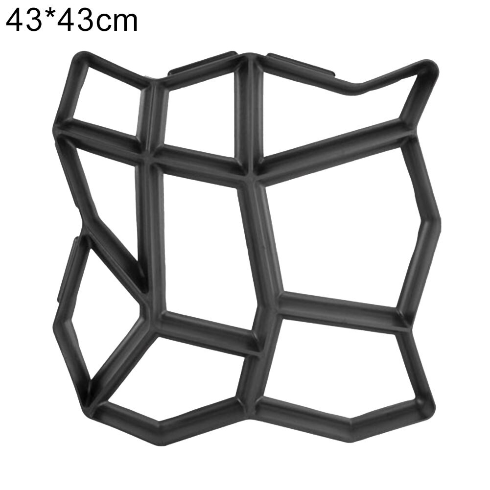 35/43/50Cm Herbruikbare Bestrating Beton Cement Baksteen Steen Diy Bestrating Mal Bestrating: 43 X 43cm