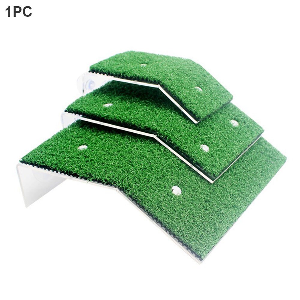 Float Decoratie Voor Kleine Reptiel Aquarium Schildpad Platform Zuignap Habitat Installeren Gesimuleerde Gazon Zware Drogen