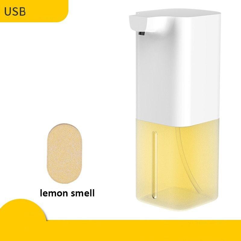 Liquid Soap Dispenser 350Ml Automatic Intelligent Sensor Induction Touchless ABS Hand Washing Dispensers for Kitchen Bathroom: effervescent yellow