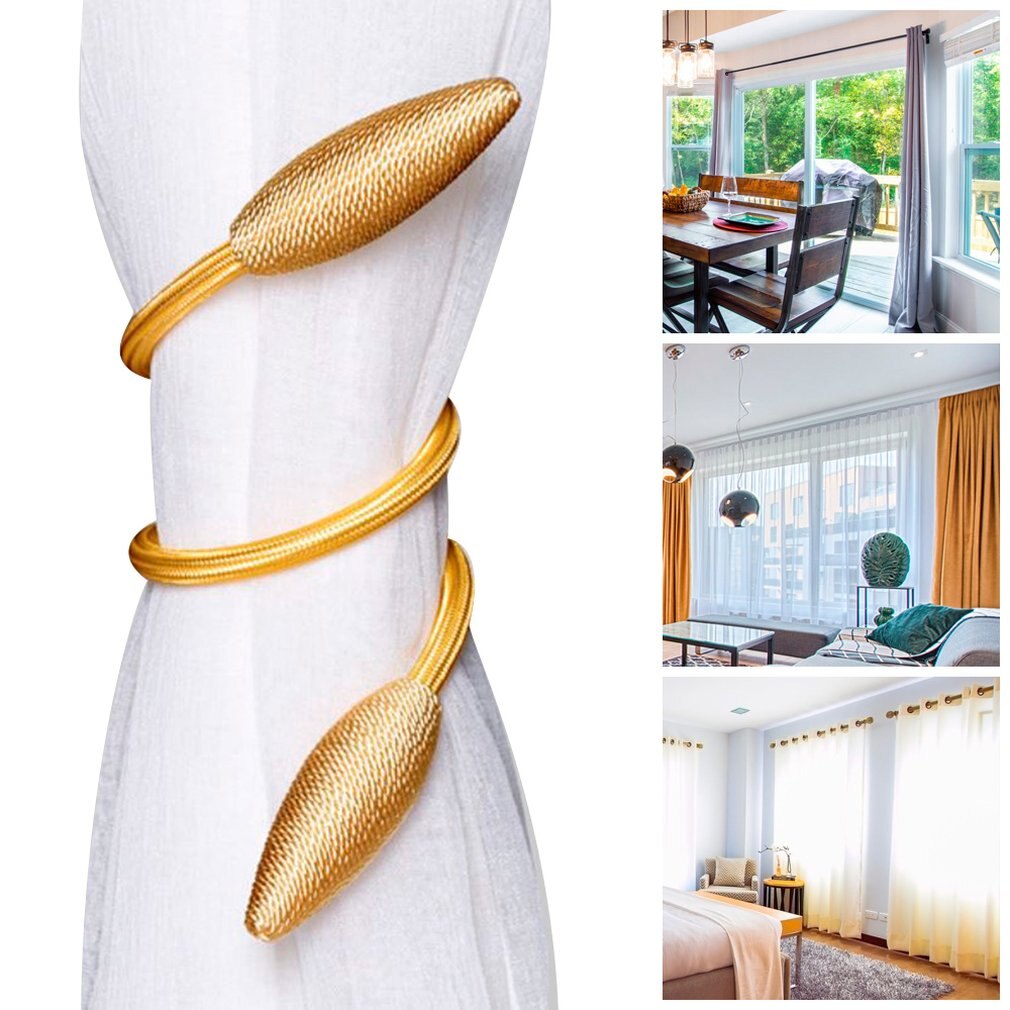 Arbitrary Shape Strong Curtain Tiebacks Alloy Hanging Belts Ropes Curtain Holdback Curtain Rods Accessoires Curtain Ring
