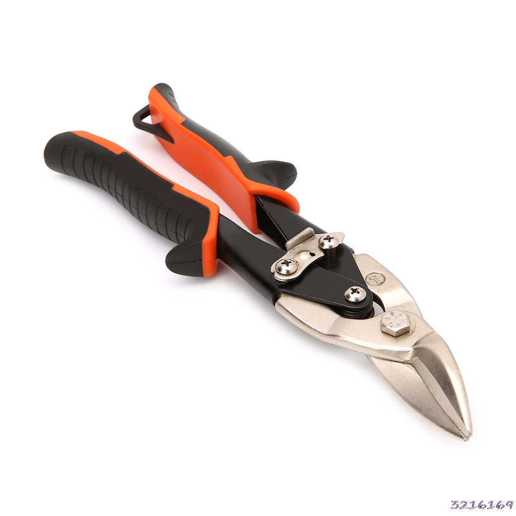 Cutting Scissors Hand Tool Straight Curved Aviation Tin Snip Sheet Metal Shear: Type 1-Left Elbow