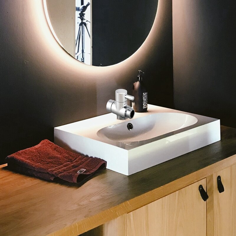 Robinet douche inverseur 3 voies douche bras inverseur 2 fonctions douche robinet vanne pour douche mitigeur laiton corps chromé