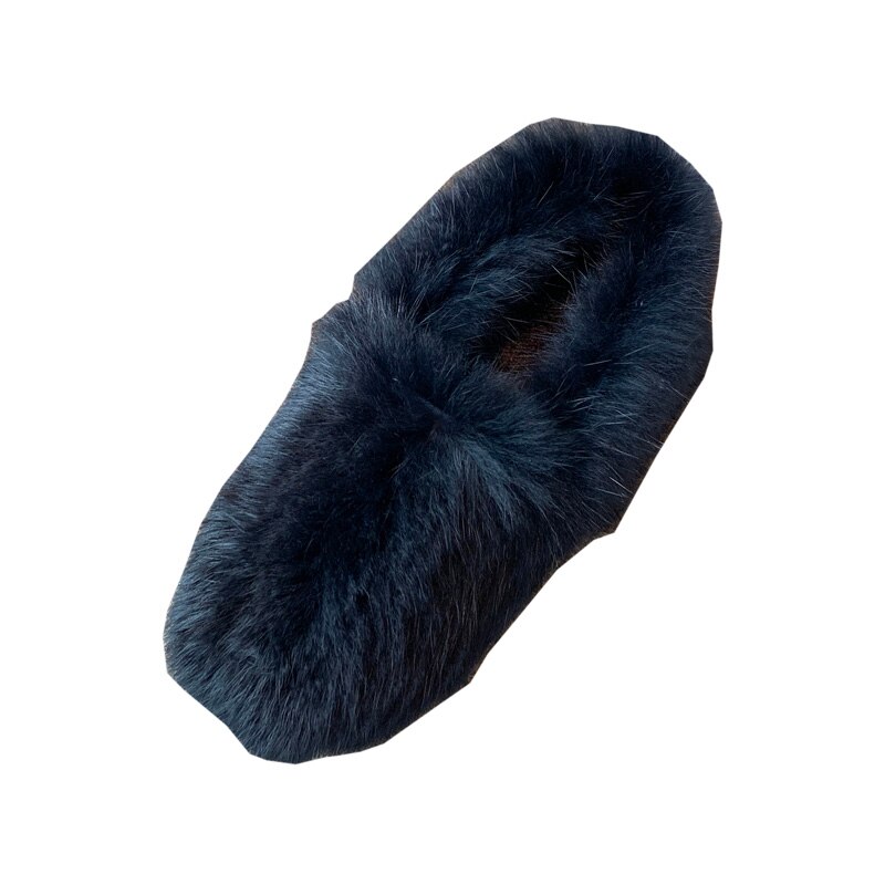 Mockasin skor loafers med päls rund tå ytlig mun kvinnliga skor vita sneakers dam höst all-match mockasiner slip-on