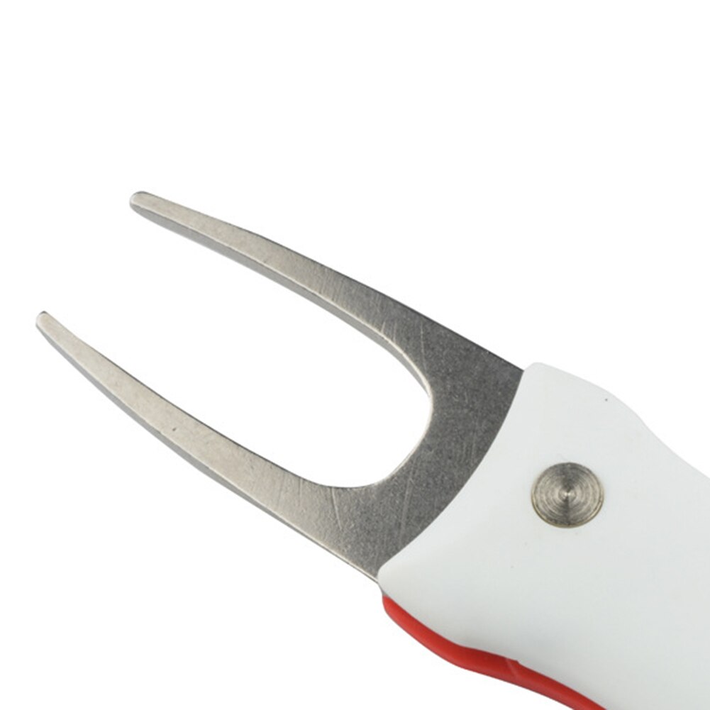 Foldable Golf Divot Tool Switchblade Pitch Cleaner Golf Pitchfork Putting Green Fork Golf Accessories