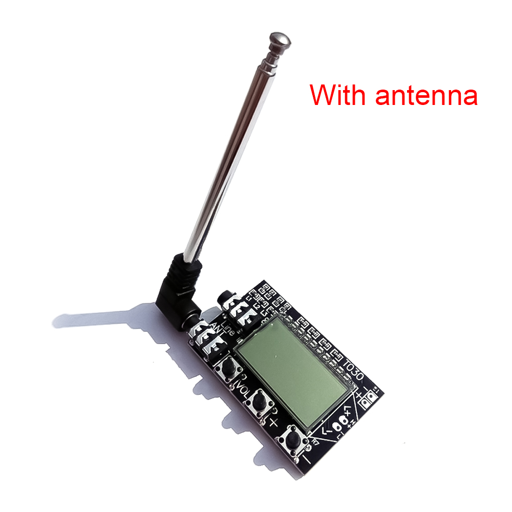 Digitale LCD 2 kanaals FM stereo zender board draadloze audio transmissie fm 78 MHz tot 108 MHz module met antenne DC 3.6 V-15 V