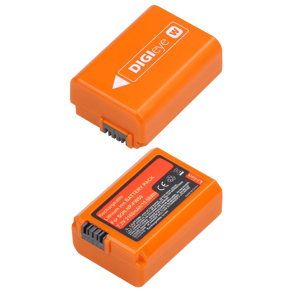 Np -fw50 npfw 50 np fw50 batteri + led dubbel laddare för sony alpha  a7 a7ii a7r a7 rii  a6000 a6300 a6400 a6500 rx10 rx10ii: 2 batterier