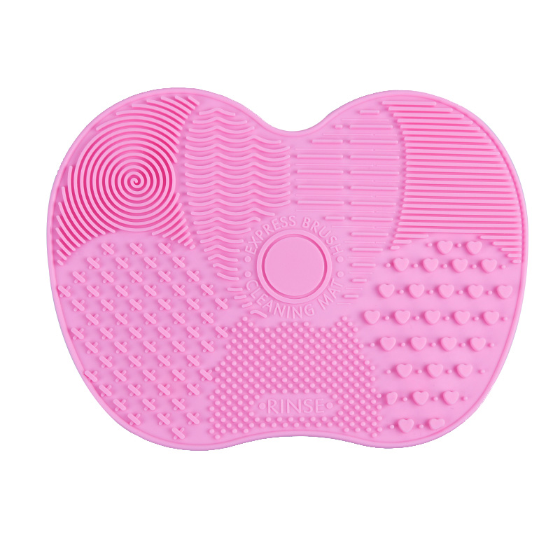Siliconen Brush Cleaner Cosmetische Make Up Wassen Borstel Gel Cleaning Mat Foundation Make-Up Borstel Cleaner Pad Scrubbe Boord Gereedschappen: Roze