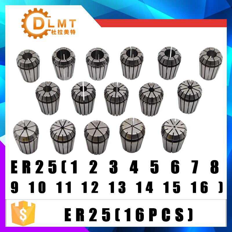 15Pc ER25 Collet Tool + MT3 ER25 Collet Chuck Holder Vaste 1Pc En 1Pc ER25 Spanner Vorm cnc Frezen Draaibank Tool MT2 MT4