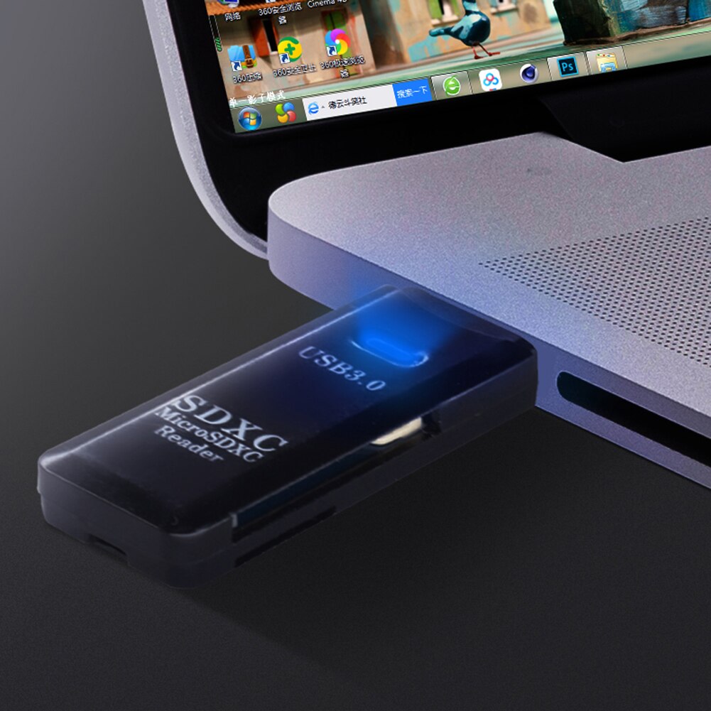 Smart Cardreader Adapter 2 in 1 TF Card Reader USB 3.0 Adapter SDHC SDXC MMC Drive Free USB for PC Flash Memory Card