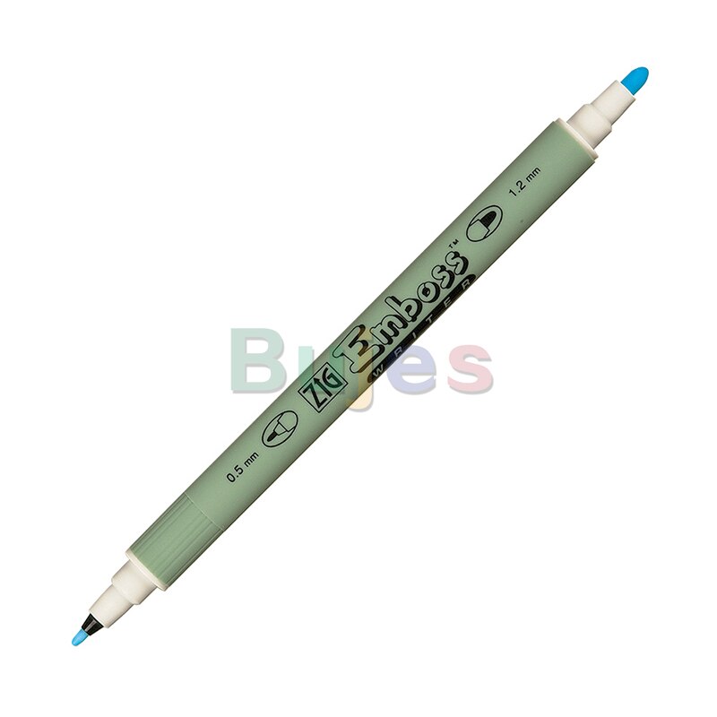 Kuretake Zig Emboss Twin Tip ,Embossing easily creates dimension and surface texture,Waterbased Ink,Available in 4 sizes: TC-6800 2pcs