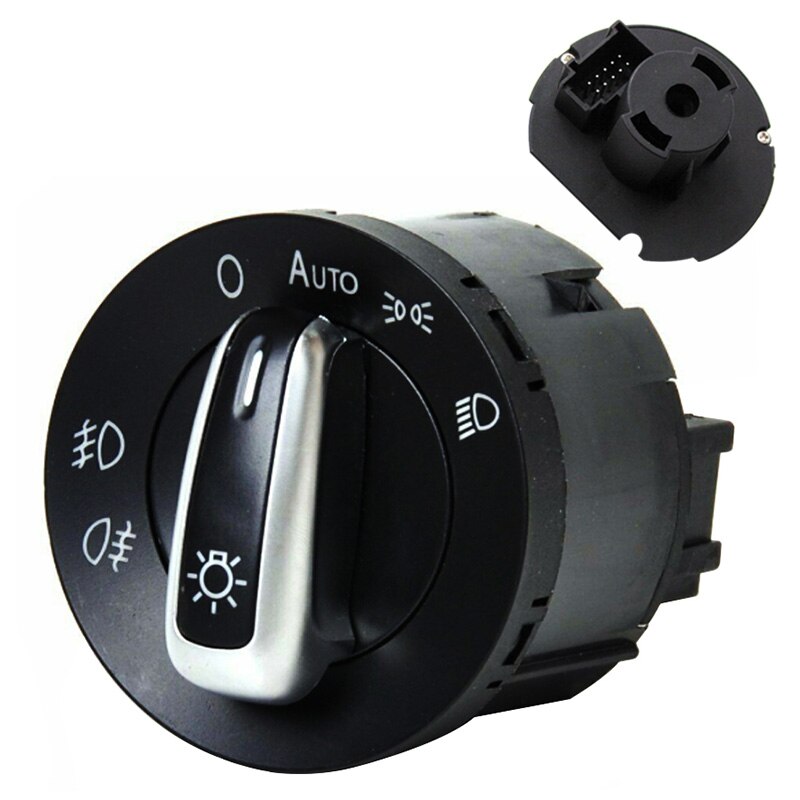 Car Headlight Control Switch For Volkswagen Passat B5 B6 Polo Touran Bora Passat CC Vw Golf 4 MK5 Caddy Jetta Fog lamp Switches: 5ND941431B