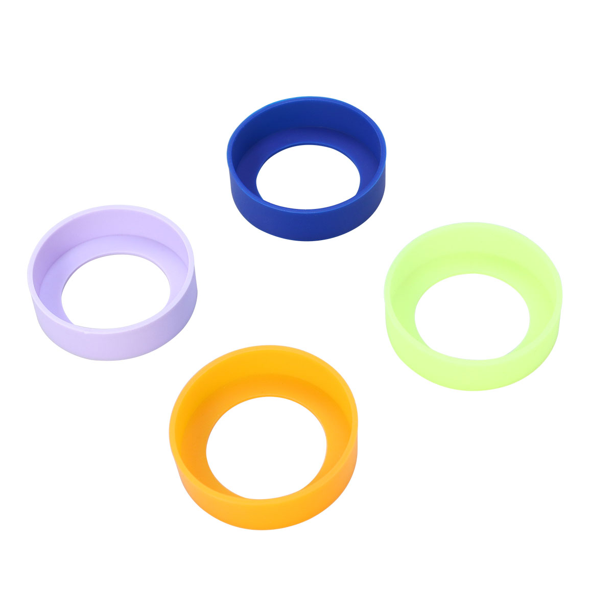5 stk silikon varmebestandig koppematte vannflaskeholder isolasjonsmatte sklisikker kopp kruscoaster 65mm ( tilfeldig farge)