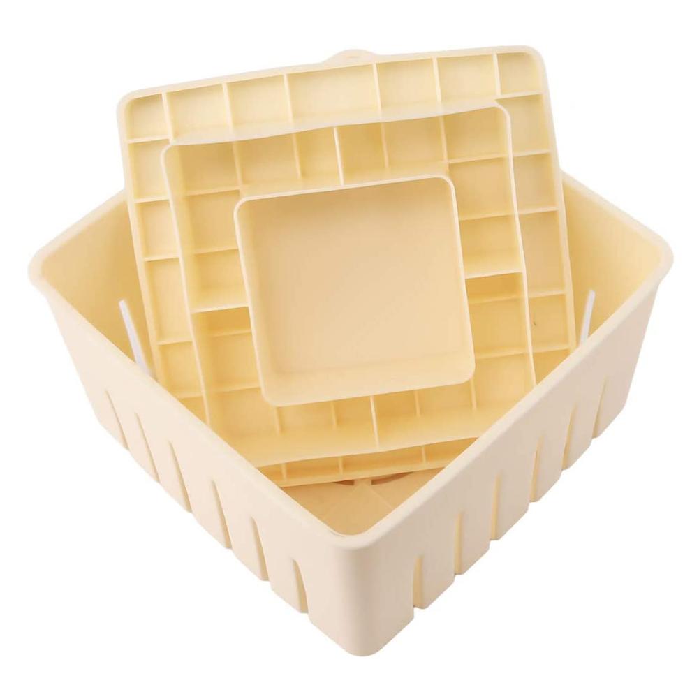 Food Grade Plastic Tofu Press Maker Mold Plastic Homemade Soybean Curd Box Tofu Pressing Mold Making Machine: Default Title