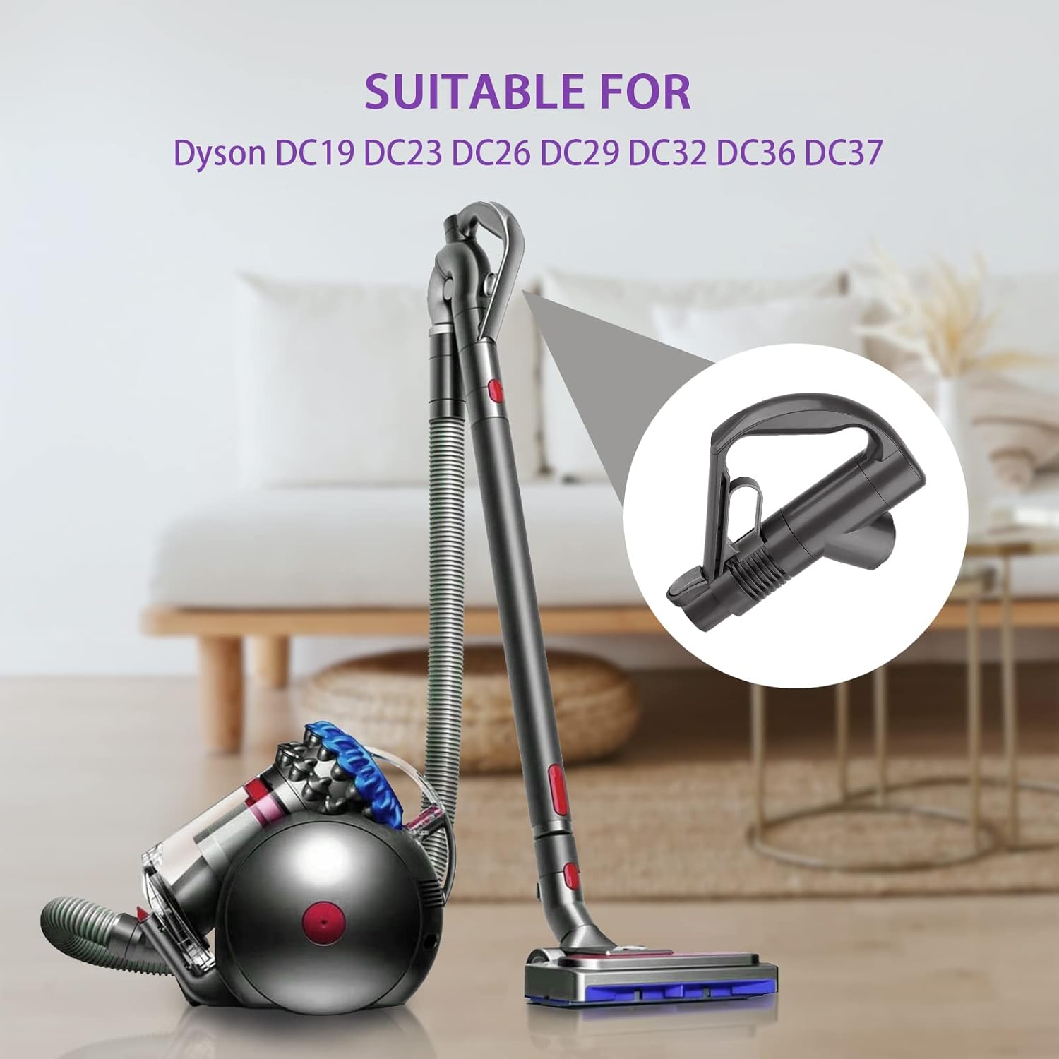 For Dyson DC19 DC26 DC29 DC33C DC37 DC23 DC32 DC36 DC48 DC52 Vacuum Cleaner Replacement Handle,Sweeping Parts Household Sweeper