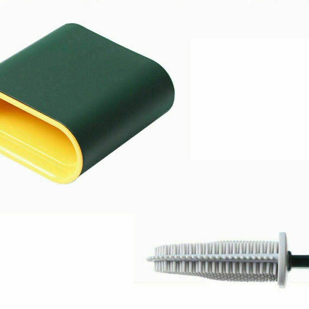 Cepillo de limpieza de inodoro con mango largo, brocha para Base de maquillaje, Material repelente al agua, herramienta de limpieza de baño