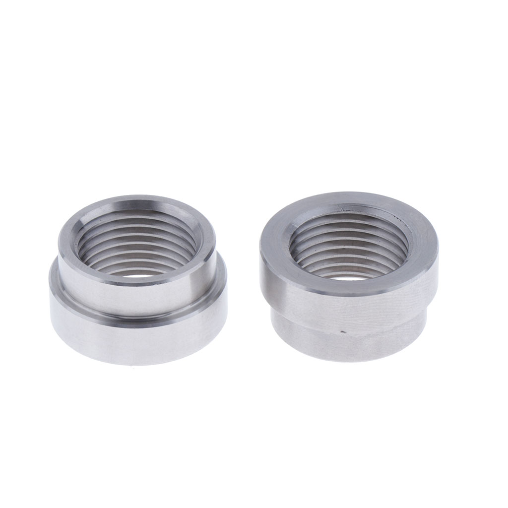 10 Pcs M18x1.5 O2 Oxygen Sensor Stainless Steel Iron Weld On Bung Plug Stepped Nut Cap Kit For Lambda Sensor Oxygen Sensor