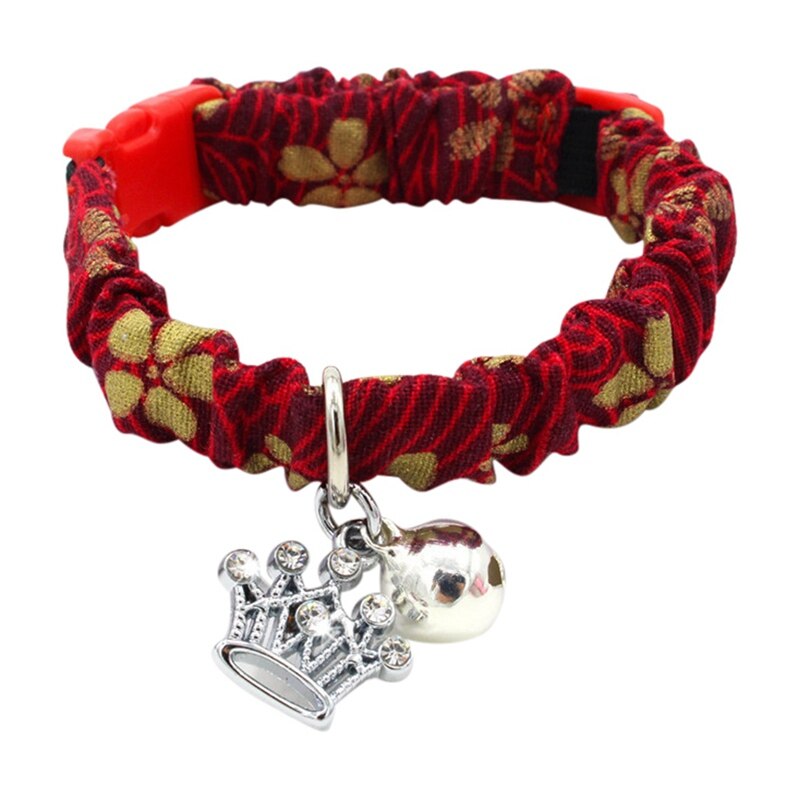 Cat Collar Adjustable Collars with Bell for Cats Handmade Bells Collars Kitten Necktie Necklace Pet Cat Accessories Products: R