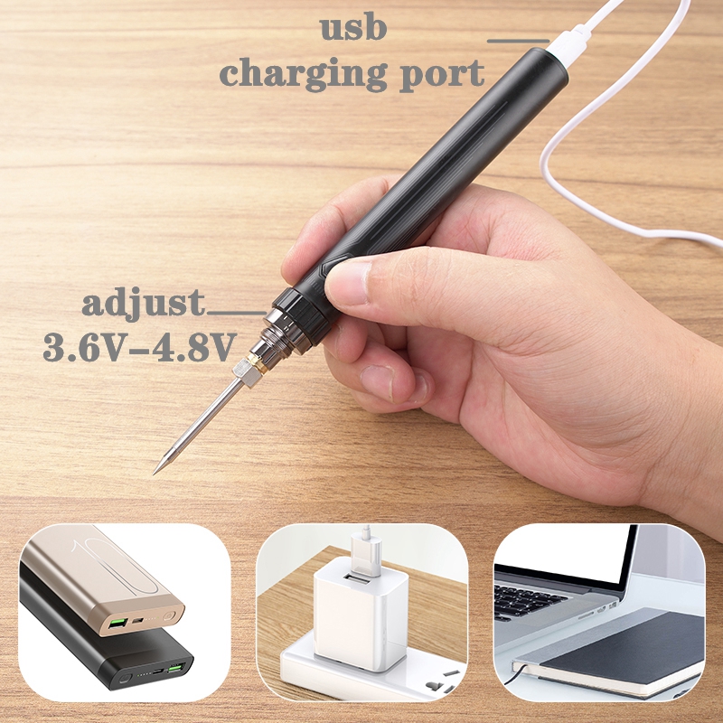 usb battery soldering iron 510 soldering iron 16-piece soldering iron kit storage box adjustable piezoelectric soldering iron