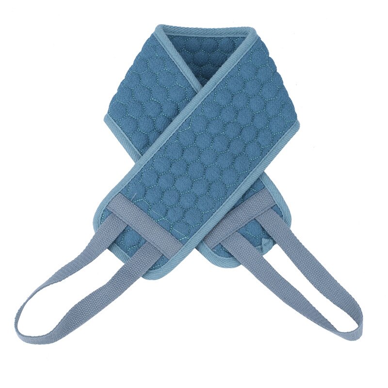 ZOTOBON Magie Spong Tuch Pinsel Schlecht Handtuch Reiben Zurück Schlamm Peeling Körper Massage Dusche Erweitert Wäscher Haut Sauber BrushM113: Blau