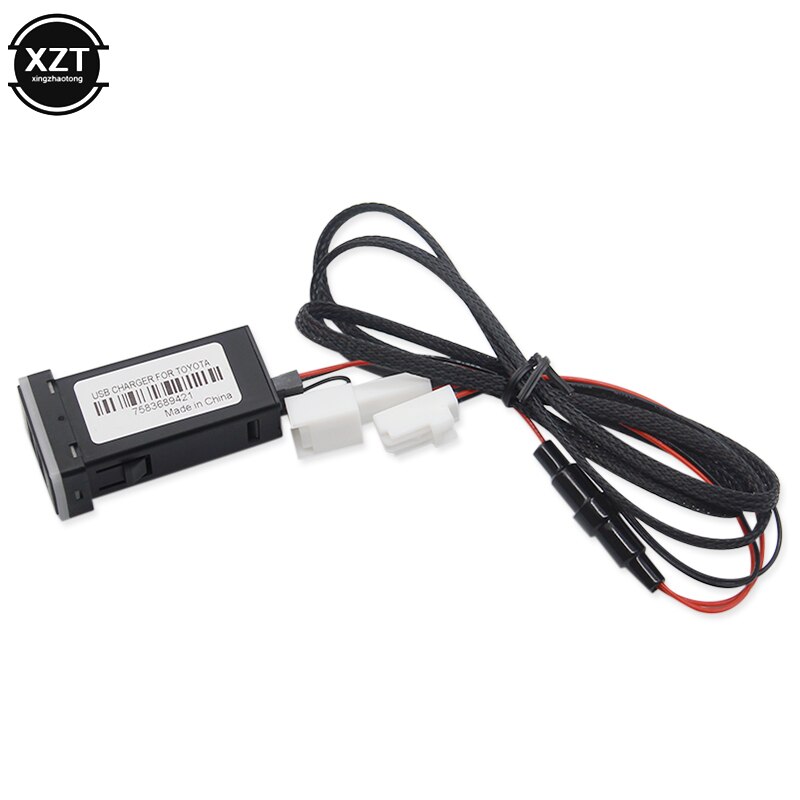 QC3.0 Quickcharge Autolader QC3.0 Quickcharge Dubbele USB Telefoon PDA DVR Adapter Plug & Play Kabel Voor Toyota serie auto's