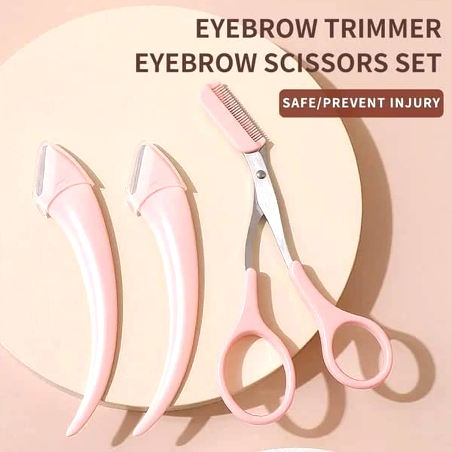 Wenkbrauw Trimmen Mes Wenkbrauw Gezicht Scheermes Voor Vrouwen Professionele Wenkbrauw Schaar Met Kam Brow Trimmer Schraper Accesso