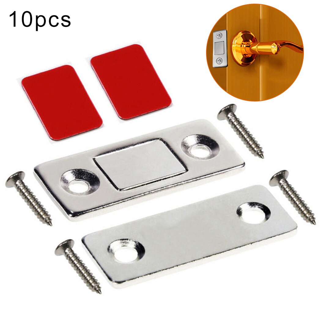 Tool Door Catch 10 Set Accessories Cabinet Closer Cupboard Home Invisible