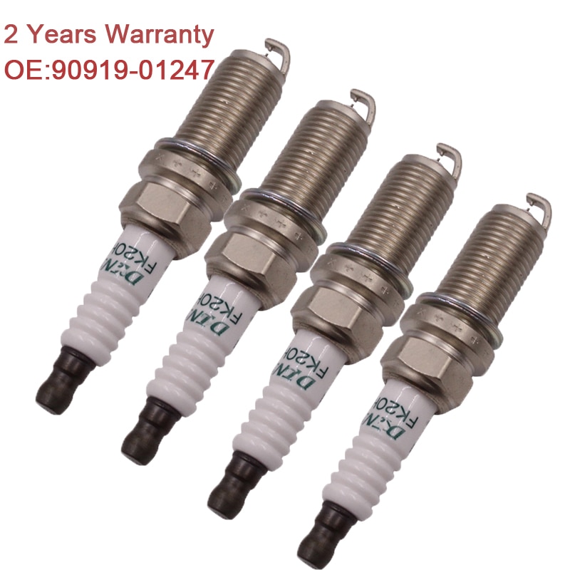 Novedad para d-enso para Toyota/Lexus, bujías de 4 piezas, 90919-01247 FK20HR11 3426
