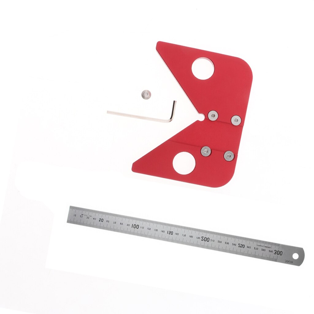 Video Layout Center Ruler 45 Degree Scriber Round Center Drawing Ruler Gauge... – Grandado