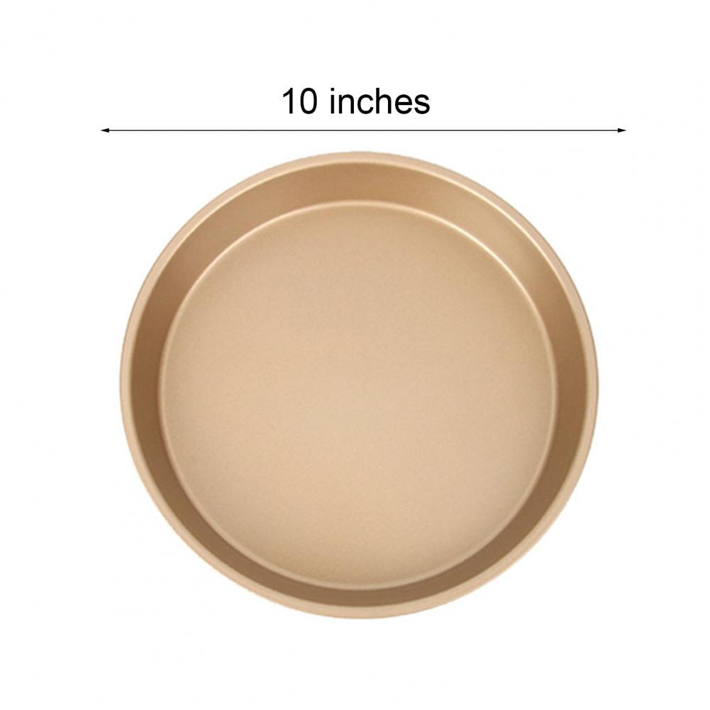 6/7/8/9/10inch Pizza Pan Plate Heat-resistant Easy to Clean Carbon Steel Pizza Bake Crisper Pan Dish Tray for Kitchen Bakeware