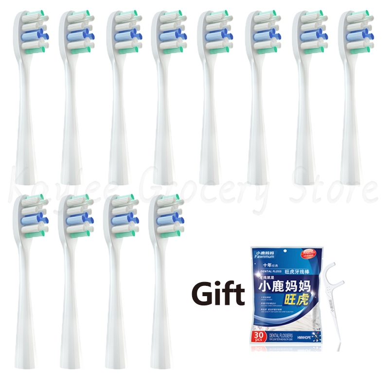 Voor Usmile Vervangende Tandenborstelkoppen Y1/Y 1S/Y2/Y3/Y4/U1/U2/U3/U4/U 2S/P1/P3/P10/P10pro Vervang Borstelkoppen Mondstukken 4/8/12Pcs: YELLOW