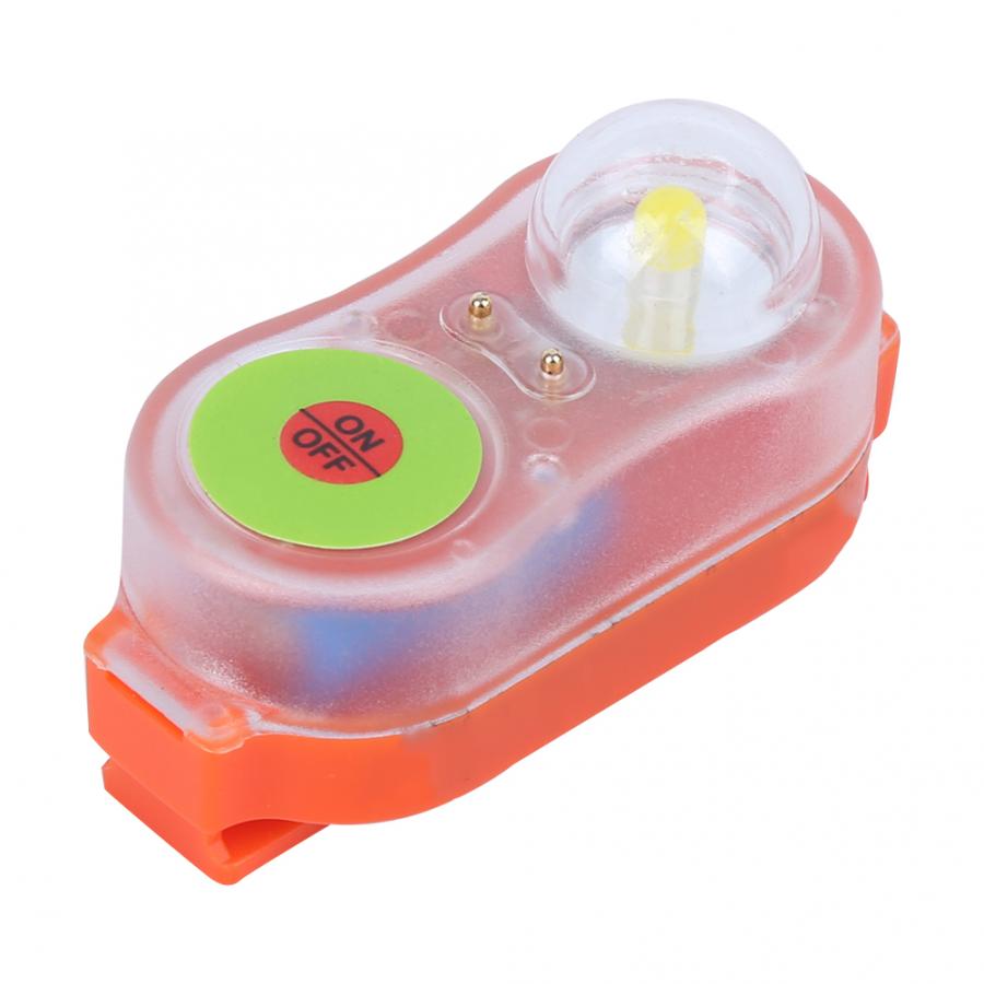 Life Jacket Light Lamp LED Lithium Seawater Self-Lighting Life Saving Flashlight Water Sports Emergency Life Vest Light: Orange