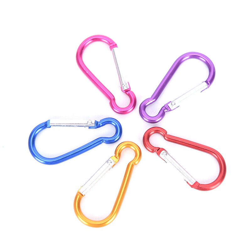 10Pcs Aluminium Carabiner D-Ring Sleutelhanger Clip Sleutelhanger Wandelen Kamp Bergbeklimmen Haak Klimmen Accessoires