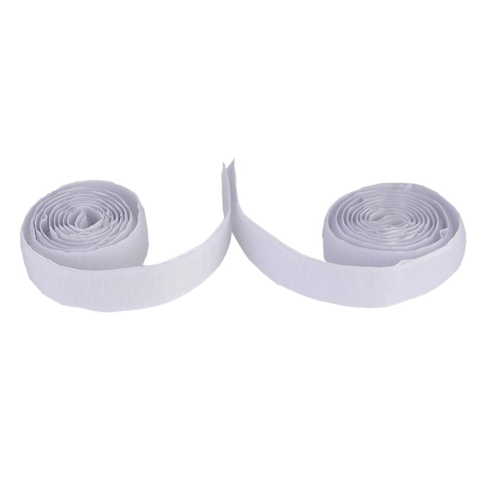 Ruban adhésif magique en nylon, 1 mètre/lot, bande de fixation auto-adhésive, blanc et noir, avec colle, pour bricolage