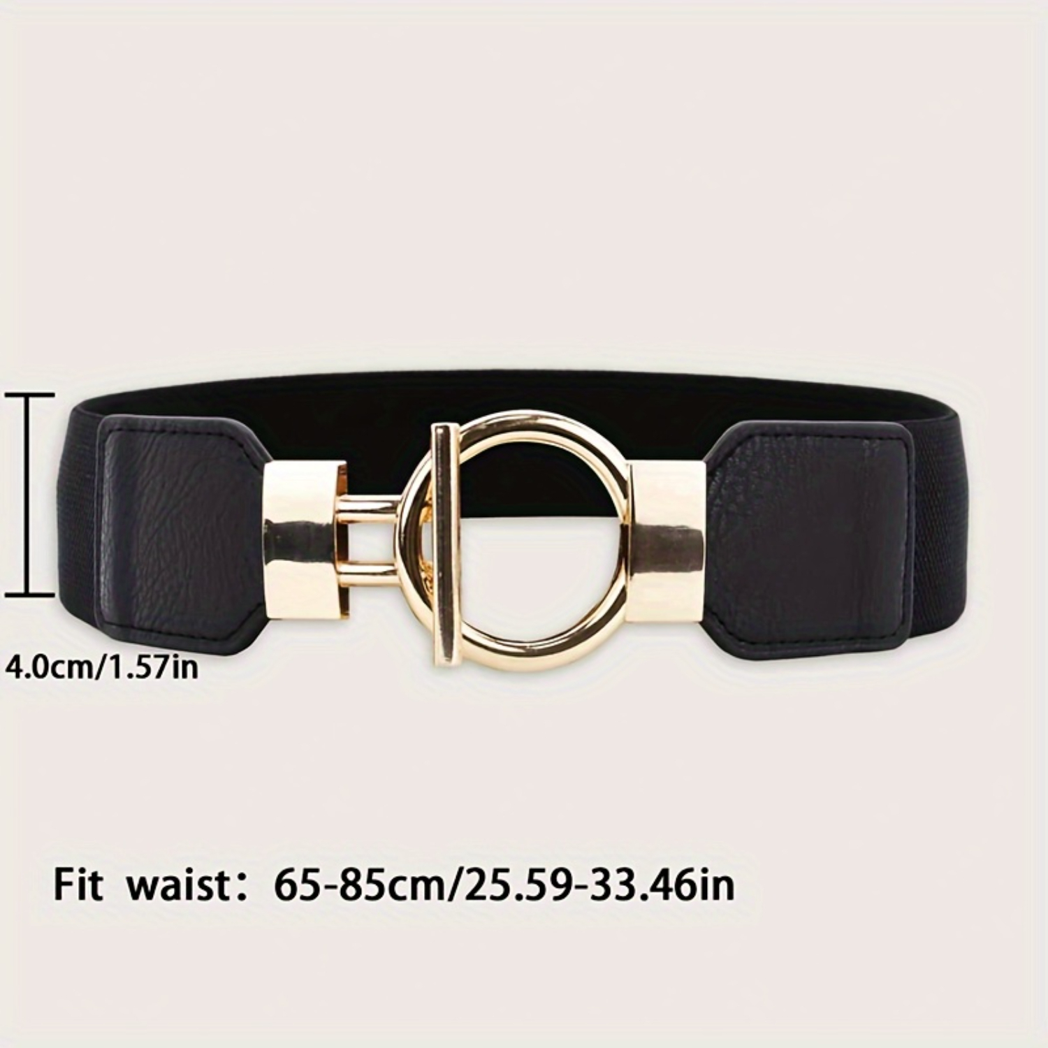 3pcs/set Classic Round Buckle Wide Elastic Waistband Belts - , Comfortable, and Versatile Accessories for Women - Perfect