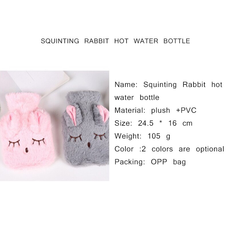 Hiver dames petit chauffe-main en peluche amovible et lavable bouillotte mignon forme animale sac à main bouillotte