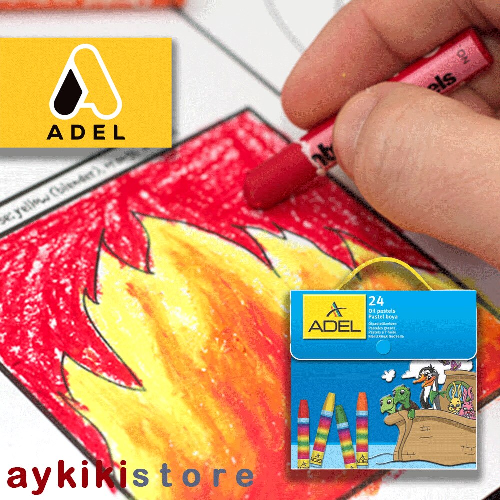 Adel oljepastell, plastpåse, plånbok  of 18 - 24