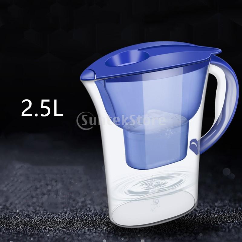 10 tasses grand filtre à eau cruche/cartouche filtre à eau pichet réduit le chlore