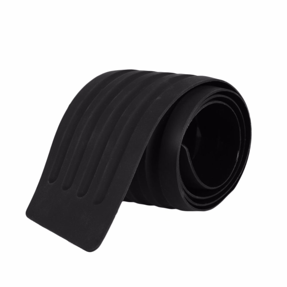 35" Car Rear Bumper Guard Protector Trim Cover Sill Plate Trunk Pad Kit