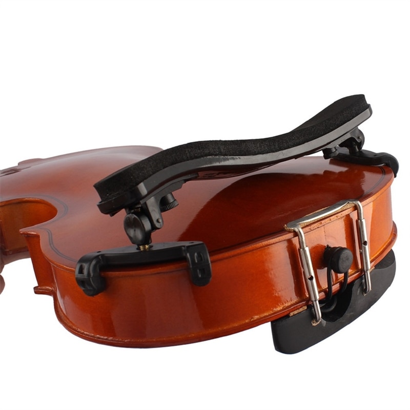 1 Pcs Verstelbare Universele Type Viool Schoudersteun Plastic Black Padded Voor 3/4 &amp; 4/4 Fiddle Akoestische Viool Accessoire