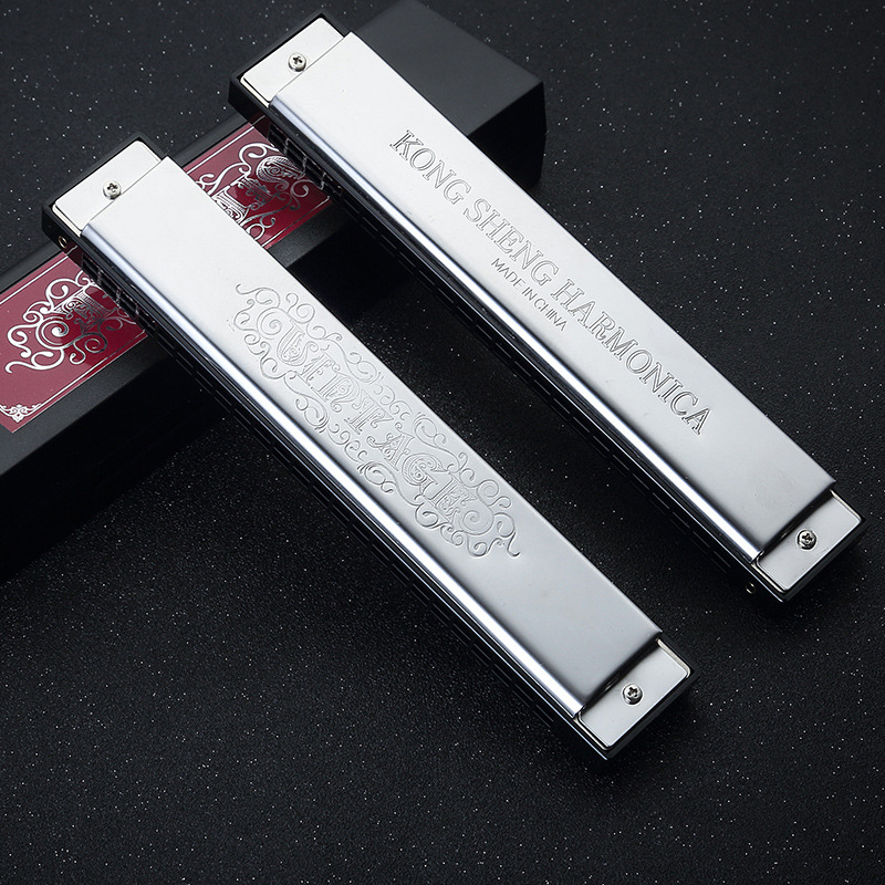 Kongsheng-armónica de trémolo , instrumento Musical con 24 agujeros, llave en C, Mini arpa bucal,